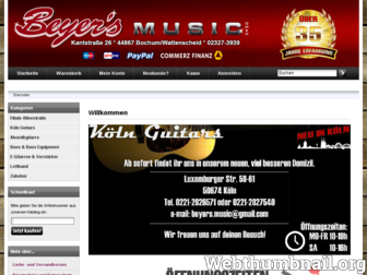 beyers-music.de website preview