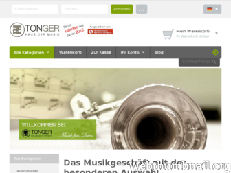 musik-tonger.de website preview