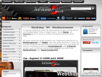 musikshop-ms.de website preview