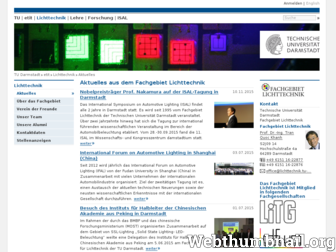 lichttechnik.tu-darmstadt.de website preview