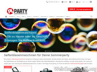 party-lichteffekte.de website preview