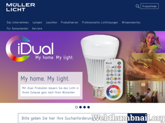 mueller-licht.de website preview