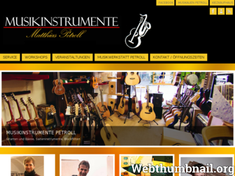 musikinstrumente-petroll.de website preview