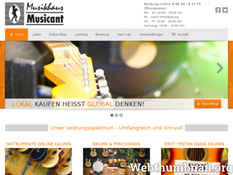 musicant.de website preview