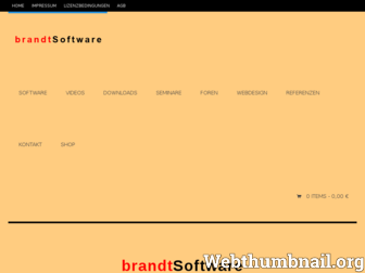 brandtsoftware.de website preview