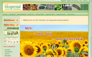 biogenial.de website preview