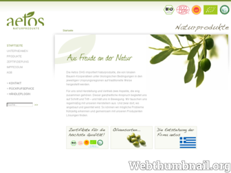 aetos-naturprodukte.de website preview