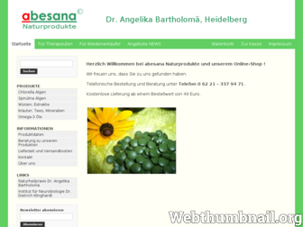 abesana-naturprodukte.de website preview