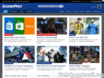 gamepro.de website preview