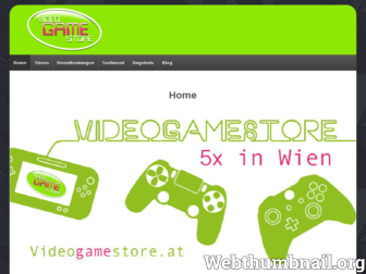 videogamestore.at website preview
