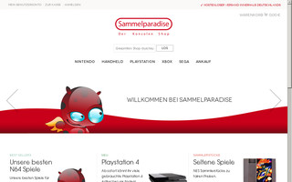 sammelparadise-konsolenshop.com website preview