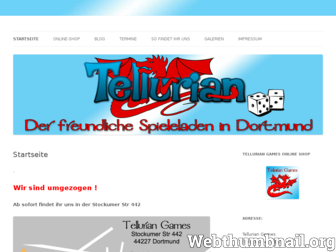 tellurian.de website preview
