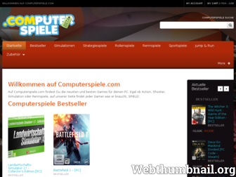 computerspiele.com website preview