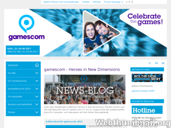 gamescom.de website preview
