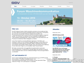 ssv-embedded.de website preview