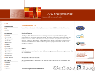 enterprise-shop.de website preview