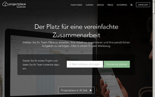 projectplace.de website preview