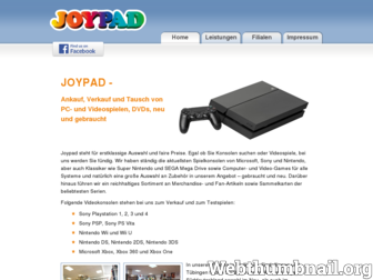 joypad-videospiele.de website preview