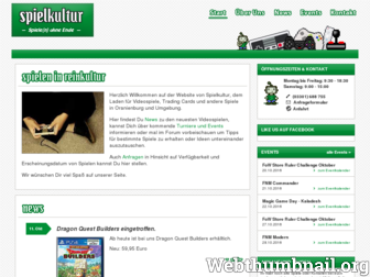 spielkultur-oranienburg.de website preview