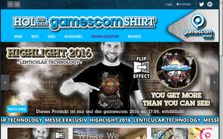 gamescomwear.com website preview