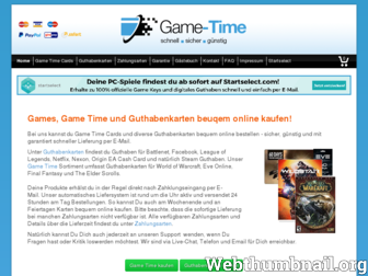 game-time.de website preview