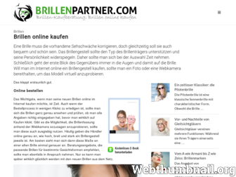 brillenpartner.com website preview