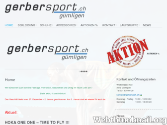 gerbersport.ch website preview