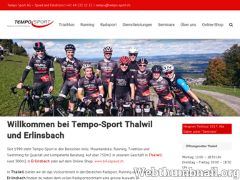 tempo-sport.ch website preview