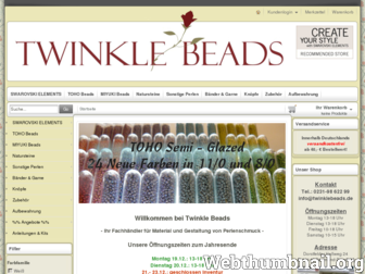 twinklebeads.de website preview