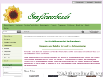 sunflowerbeads.de website preview