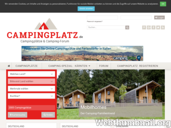 campingplatz.de website preview