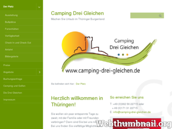 camping-drei-gleichen.de website preview