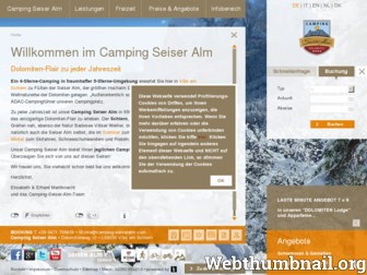 camping-seiseralm.com website preview