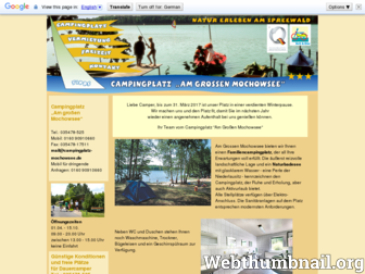 campingplatz-mochowsee.de website preview