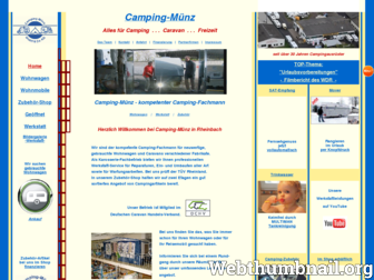 camping-muenz.de website preview
