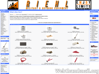 riehl-military.com website preview