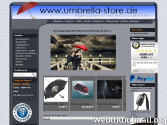 umbrella-store.de website preview