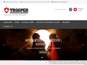 trooper.ch website preview