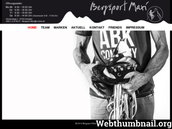 bergsport-maxi.de website preview