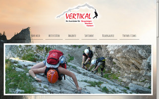 vertikal-bergsport.de website preview