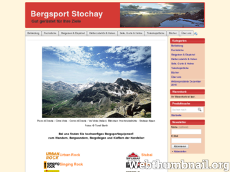 bergsport-stochay.de website preview