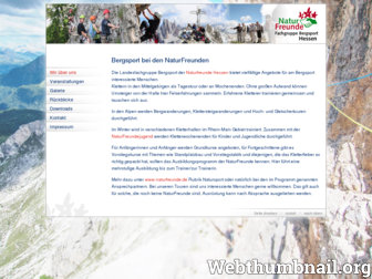 bergsport.nf-hessen.de website preview