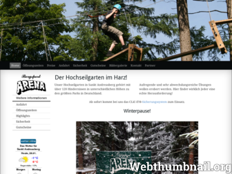 harz-hochseilgarten.de website preview