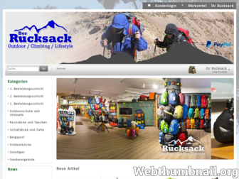 rucksack-kaiserslautern.de website preview