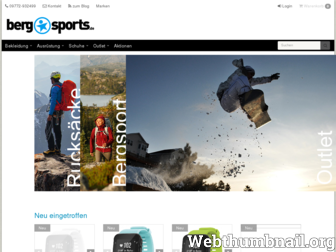 bergsports.de website preview