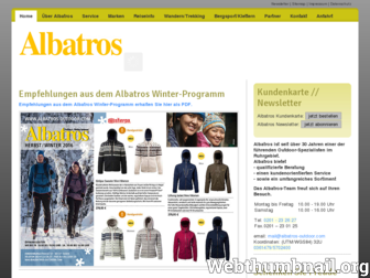 albatros-outdoor.com website preview