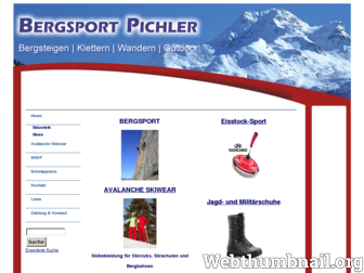 bergsport-pichler.at website preview