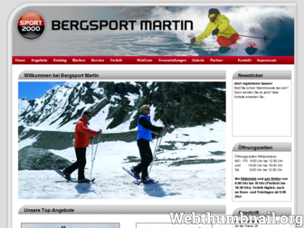 bergsport-martin.de website preview