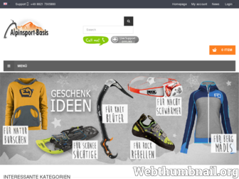 alpinsport-basis.de website preview