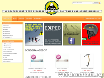 shop.vivax.ch website preview